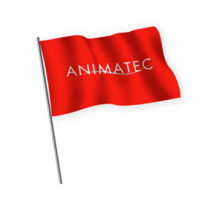 флаг с надписью аниматек
